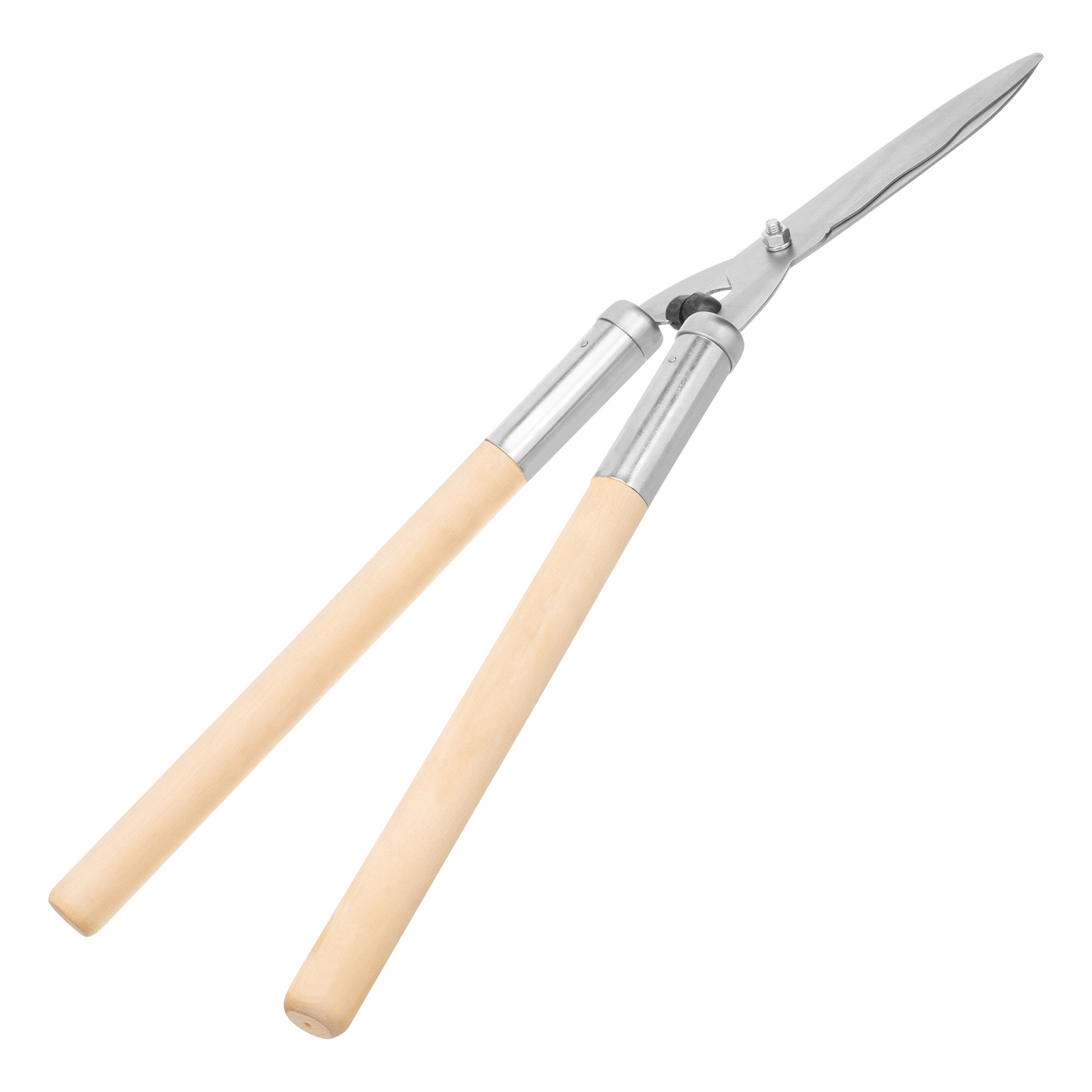 Кусторез, 650 мм, волнистые лезвия, деревянные рукоятки, Горизонт,