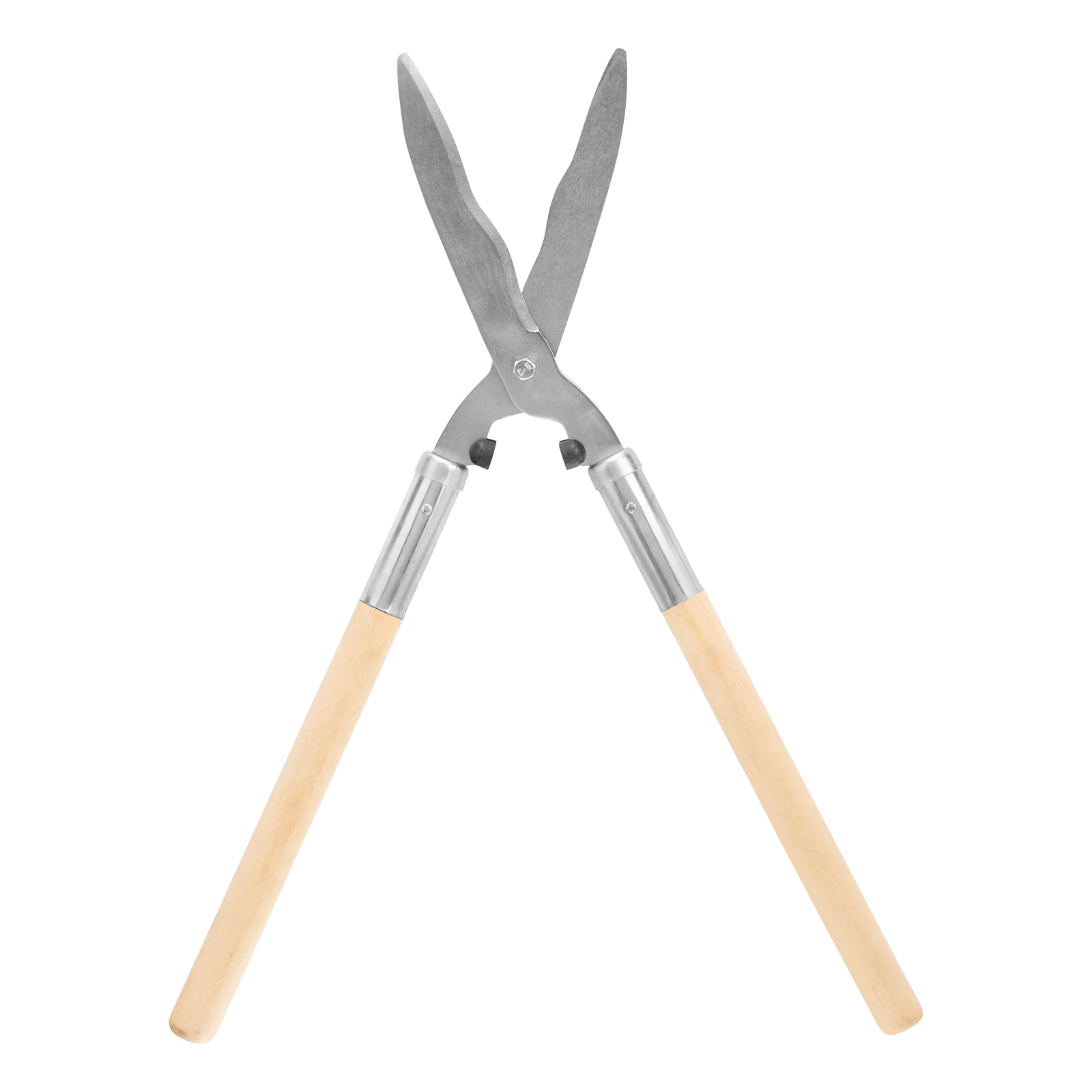 Кусторез, 650 мм, волнистые лезвия, деревянные рукоятки, Горизонт,