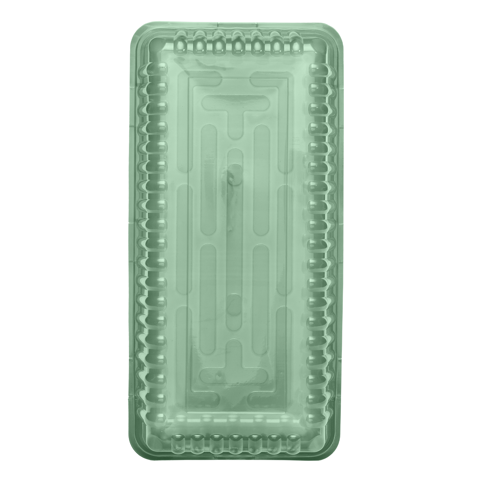 Мини - парник с крышкой, 435 х 215 х 130 мм, для 3 кассет 180 х 135 х 60 мм, полистирол,