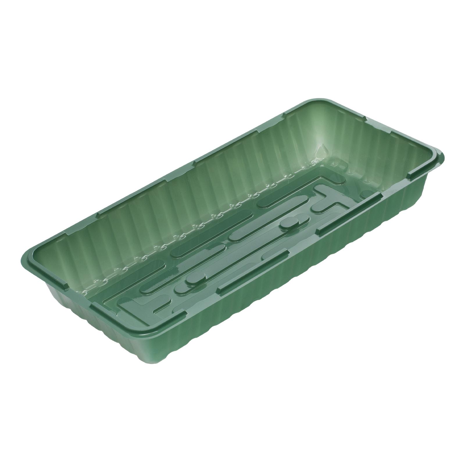 Мини - парник с крышкой, 435 х 215 х 130 мм, для 3 кассет 180 х 135 х 60 мм, полистирол,