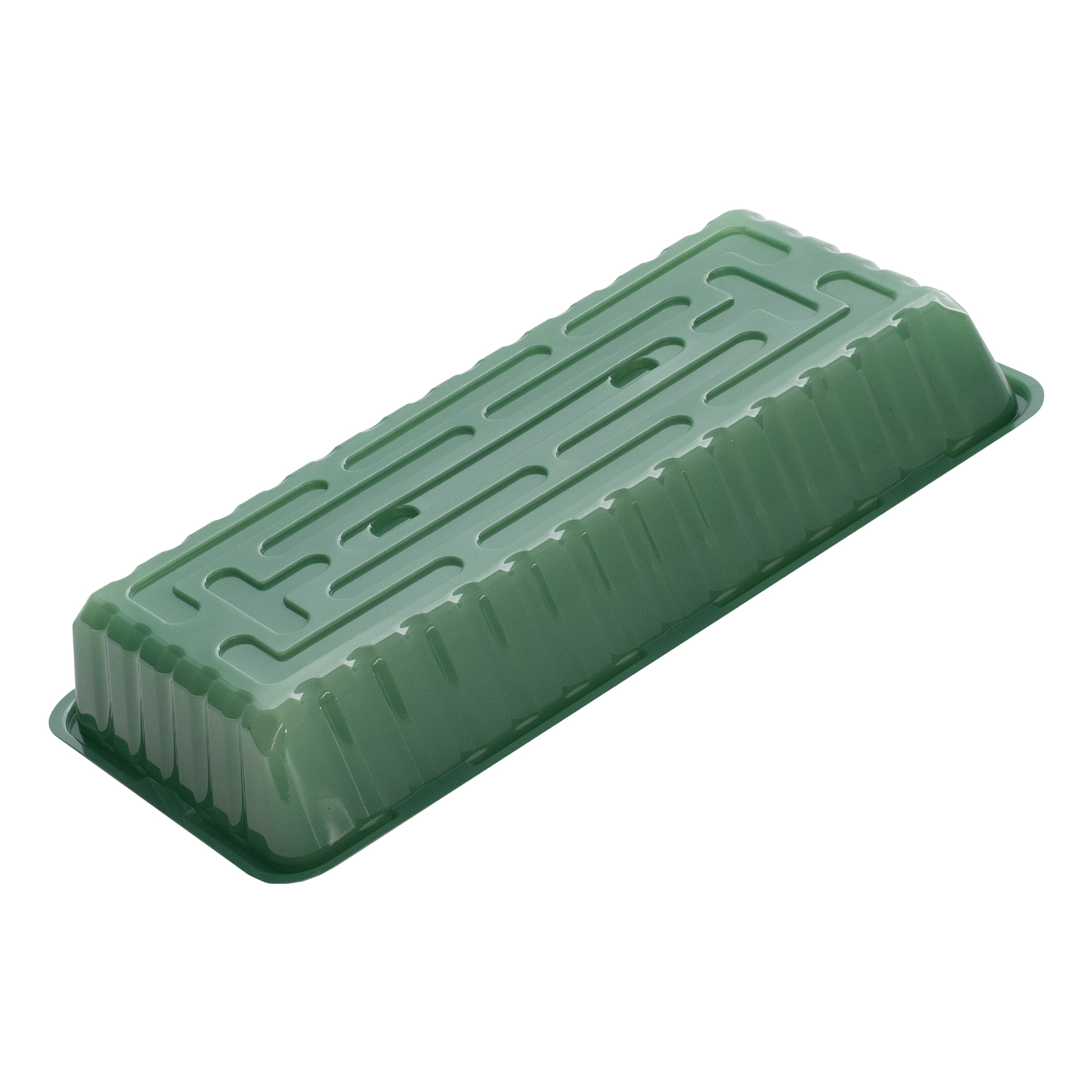 Мини - парник с крышкой, 435 х 215 х 130 мм, для 3 кассет 180 х 135 х 60 мм, полистирол,