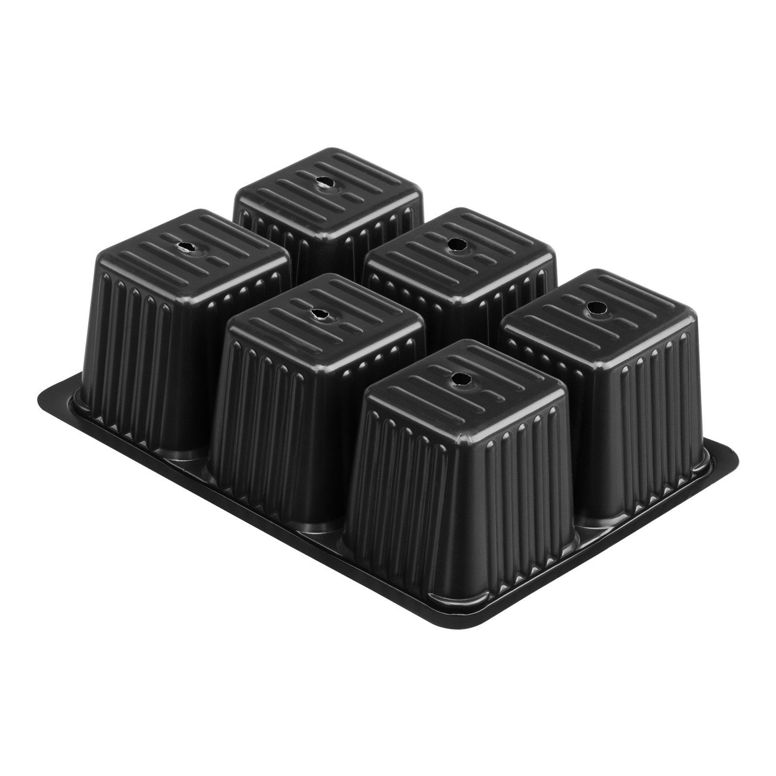 Кассета для рассады, 180 х 135 х 60 мм, 6 ячеек, полистирол, 5 шт,