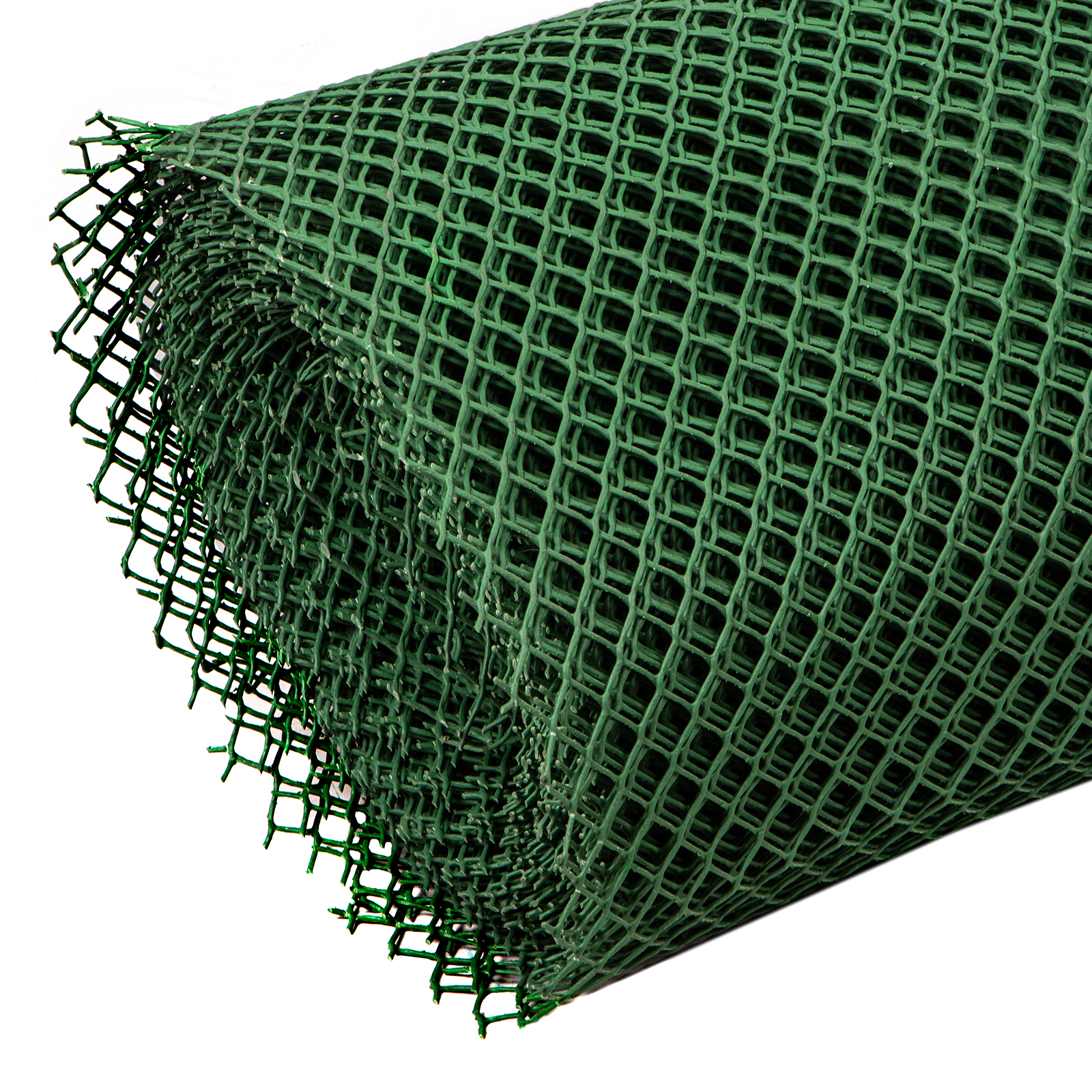 Решетка заборная в рулоне, 1.6 х 25 м, ячейка 22 х 22 мм, пластиковая, зеленая,