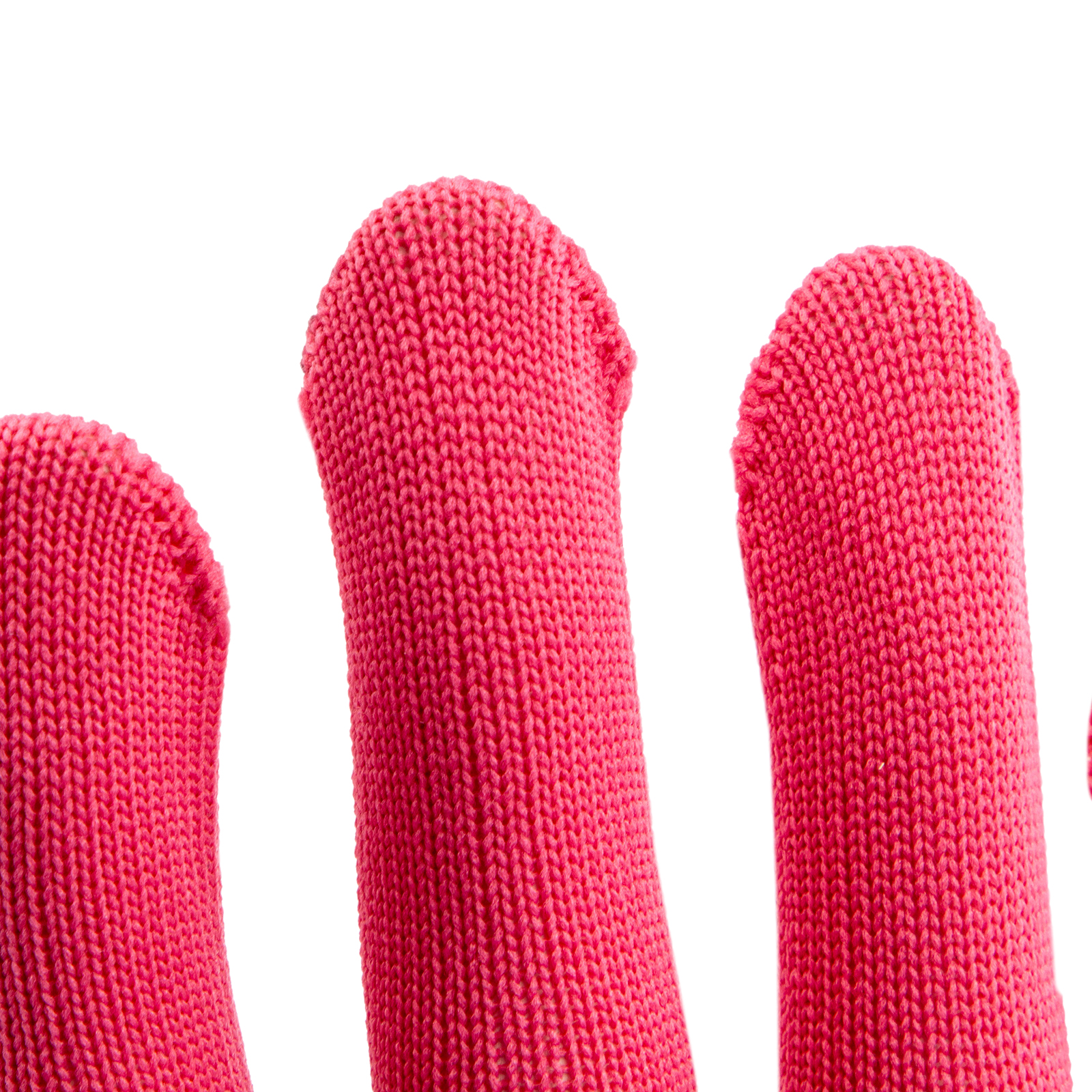 Перчатки Нейлон, ПВХ точка, 13 класс, цвет розовая фуксия, L