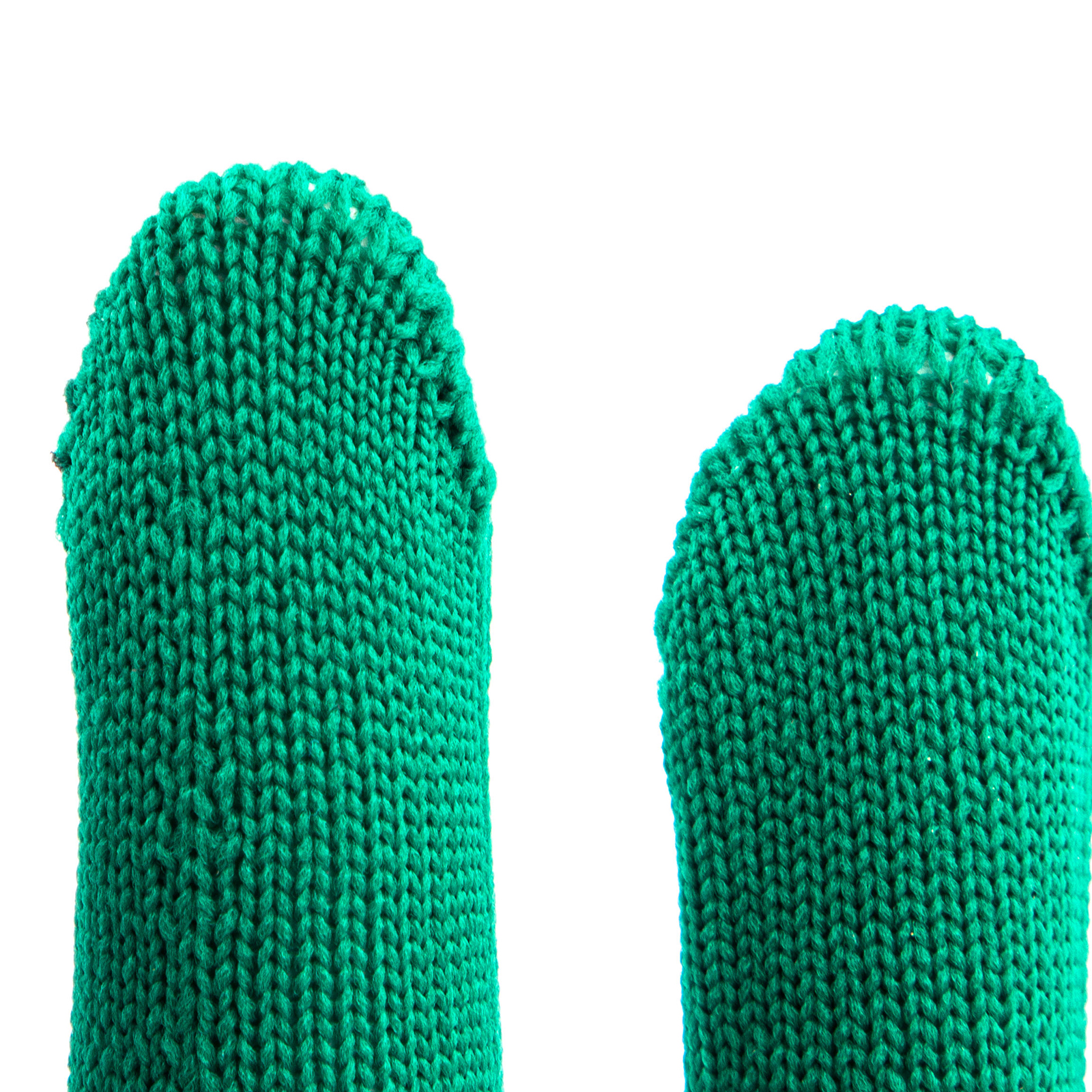 Перчатки Нейлон, ПВХ точка, 13 класс, цвет изумрудный, L