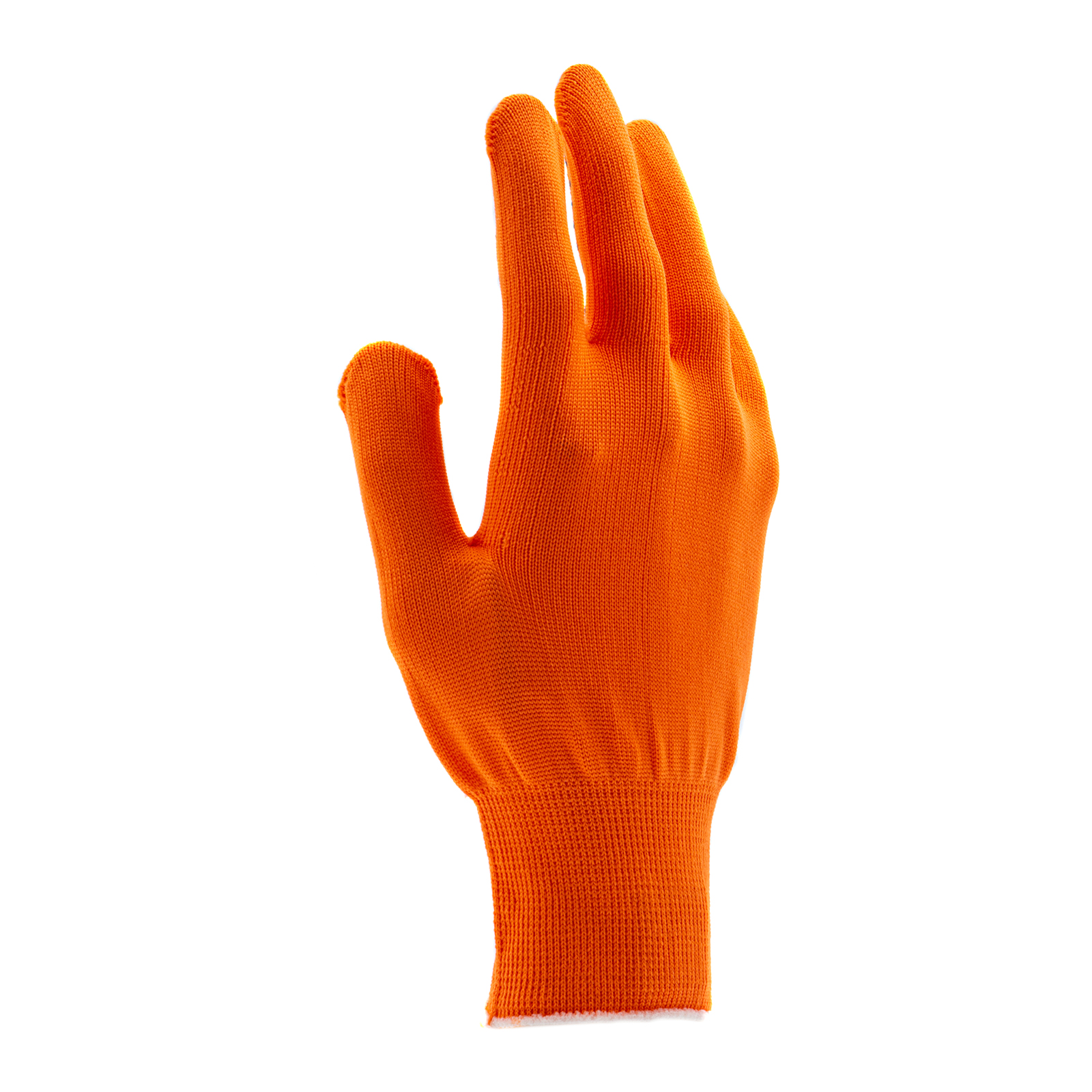 Перчатки Нейлон, ПВХ точка, 13 класс, оранжевые, XL