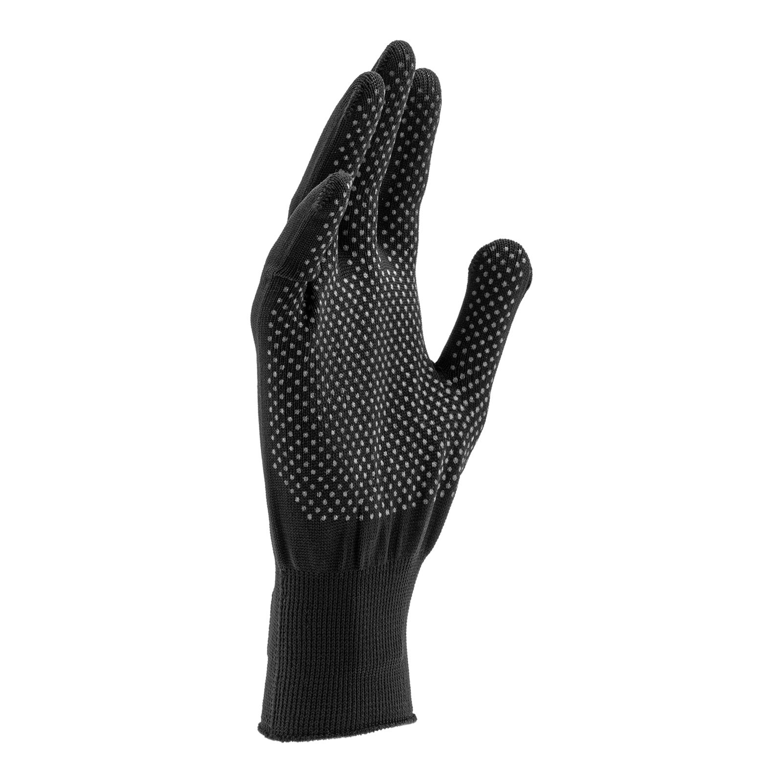 Перчатки Нейлон, ПВХ точка, 13 класс, черные, XL