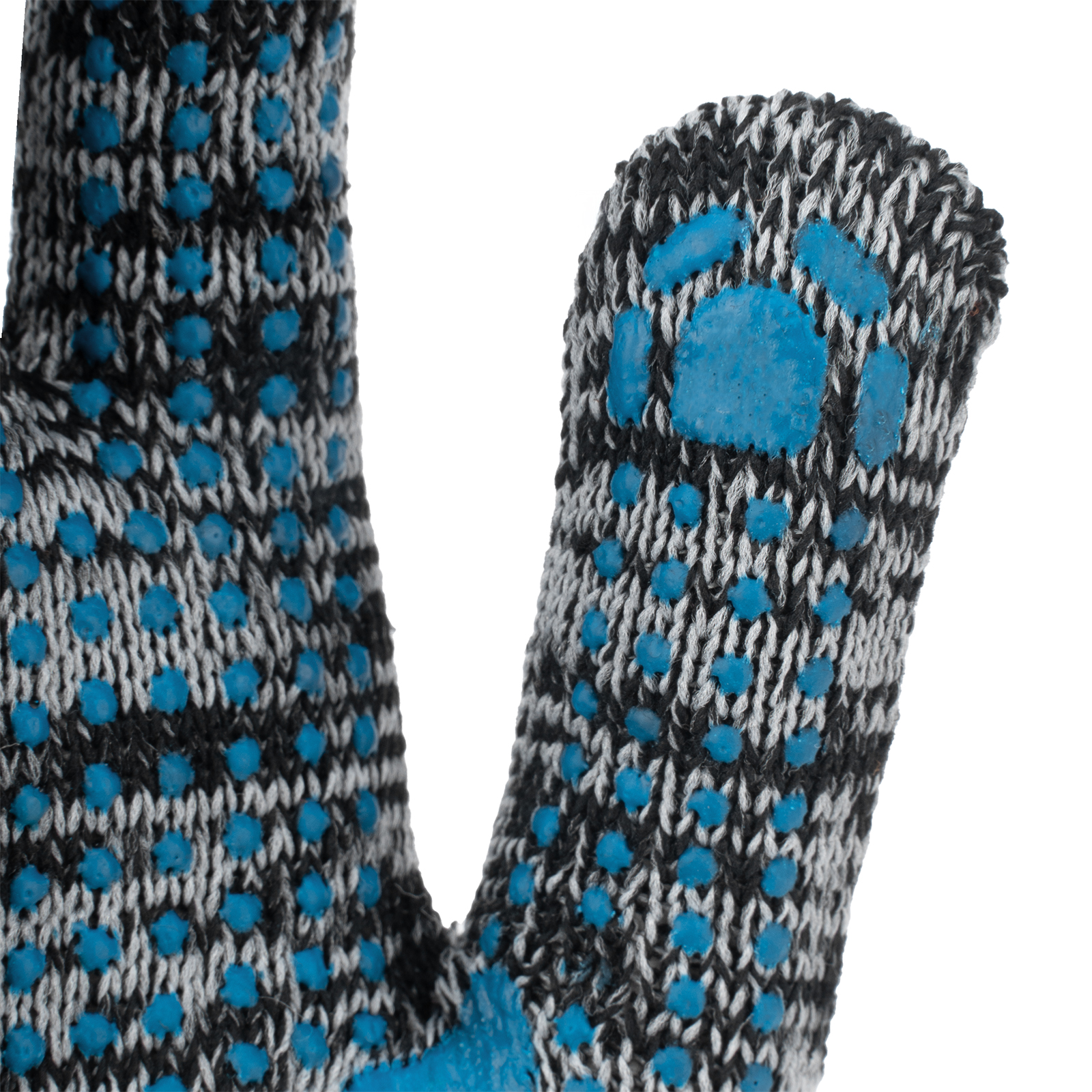 Перчатки х/б, меланж, ПВХ покрытие, "Точка", 10 класс