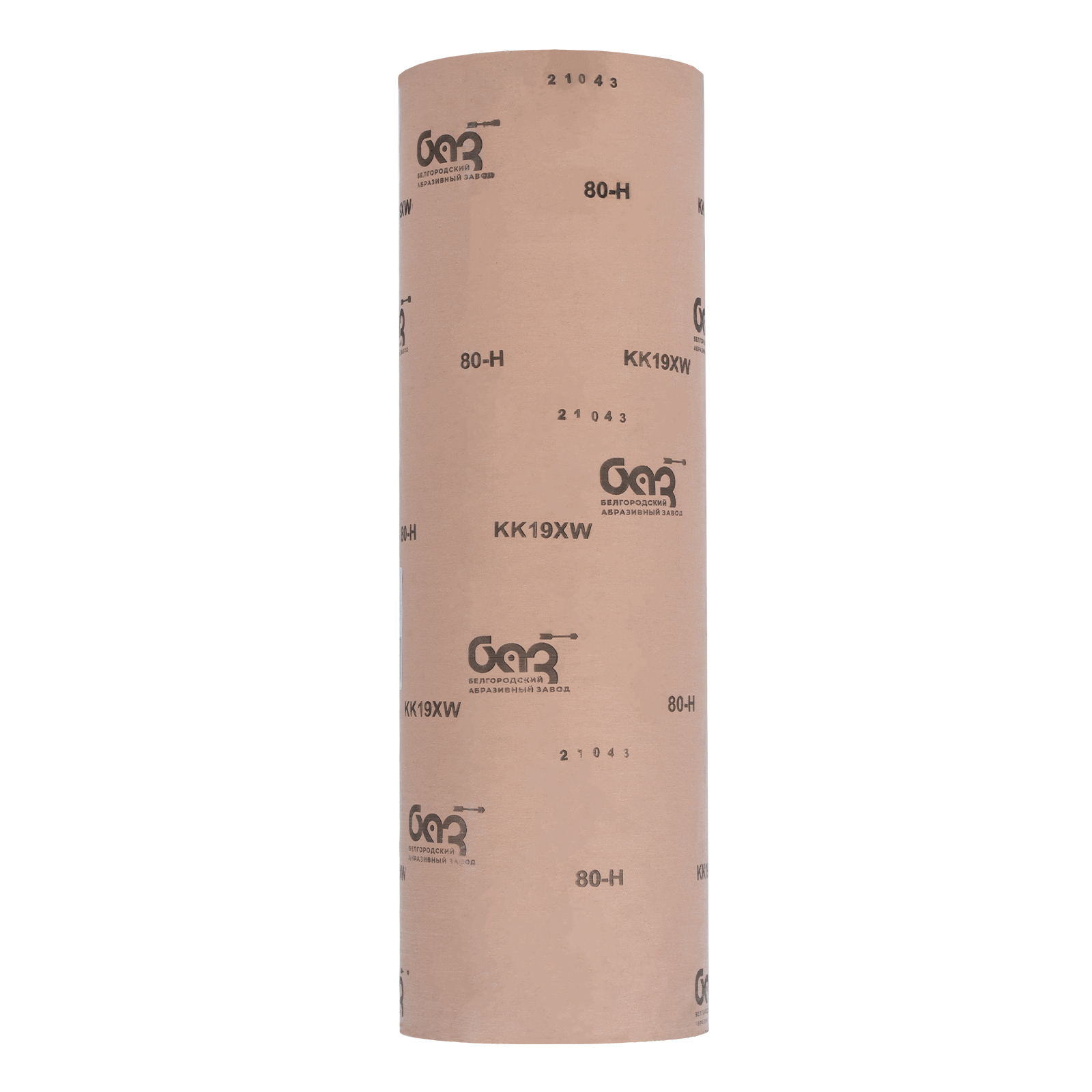 Шкурка на тканевой основе, зернистость № 80, 775 мм х 20 м, "БАЗ"