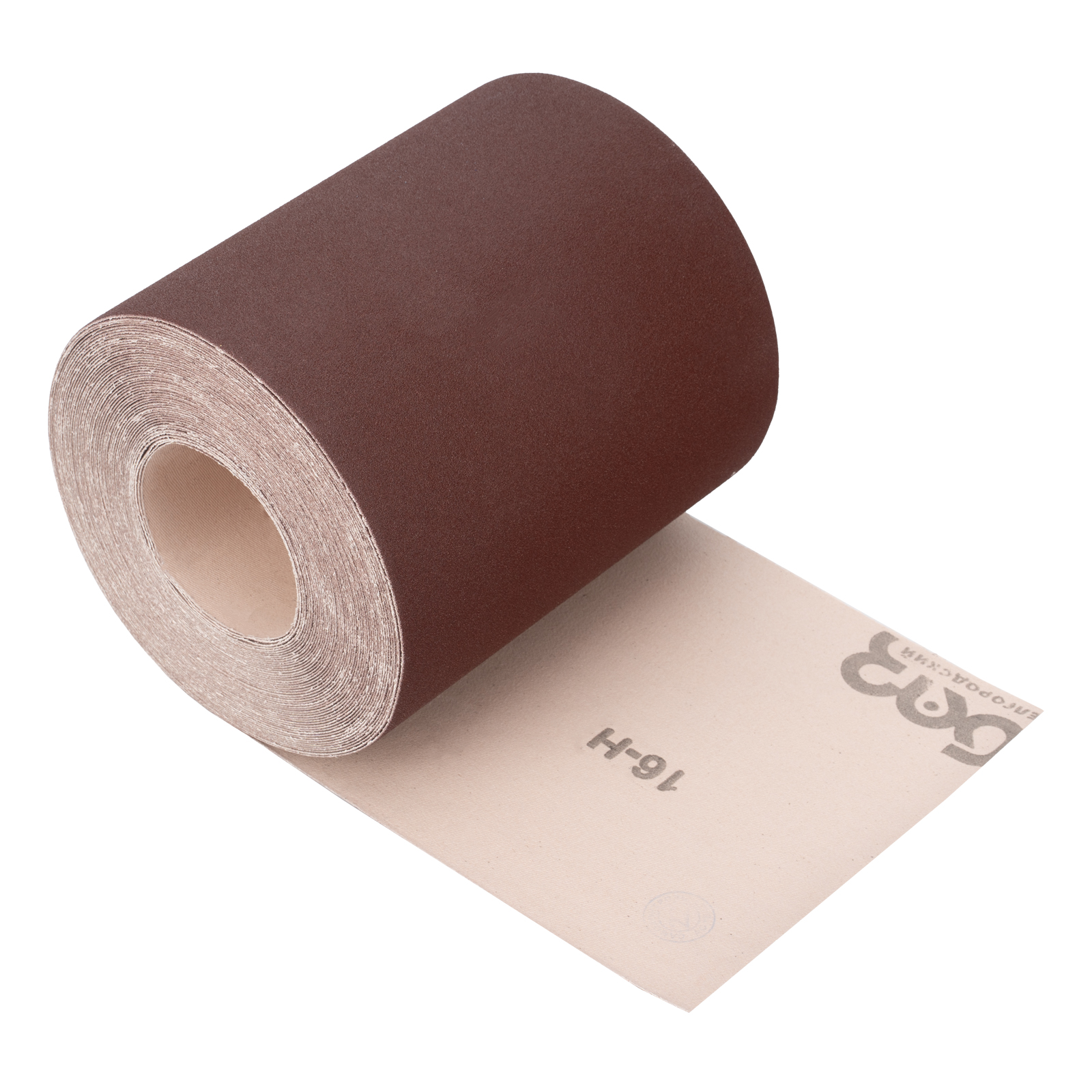 Шкурка на тканевой основе, KK18X W, зернистость 16Н(Р 80) бобина 200 мм х 20 м, водостойкая, "БАЗ"