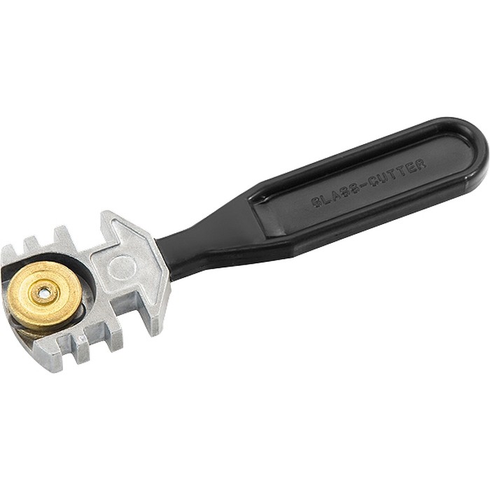 Стеклорез, трехроликовый, пластиковая рукоятка, Профи