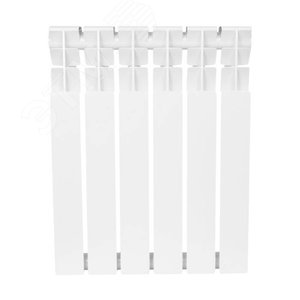 Радиатор биметаллический Plus BM 8 секций Qну=960 Вт RAL 9016 (белый) Ogint