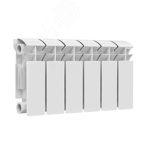 Радиатор биметаллический РБС 200 6 секций Qну=432 Вт RAL 9016 (белый) Ogint