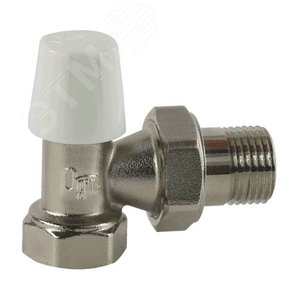 Клапан запорный для радиатора Ду 15 Ру10 ВР угловой Ogint