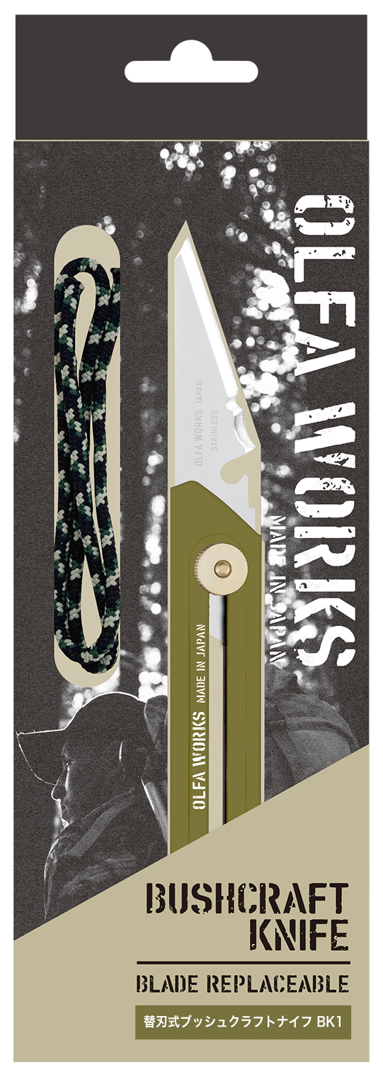 OLFA WORKS BK1 BUSHCRAFT KNIFE многоцелевой нож со сменным лезвием (OW-BK1-OD)