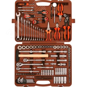 OMT150S (OMT150S18) Набор инструмента универсальный 1/4", 3/8" и 1/2"DR, 150 предметов