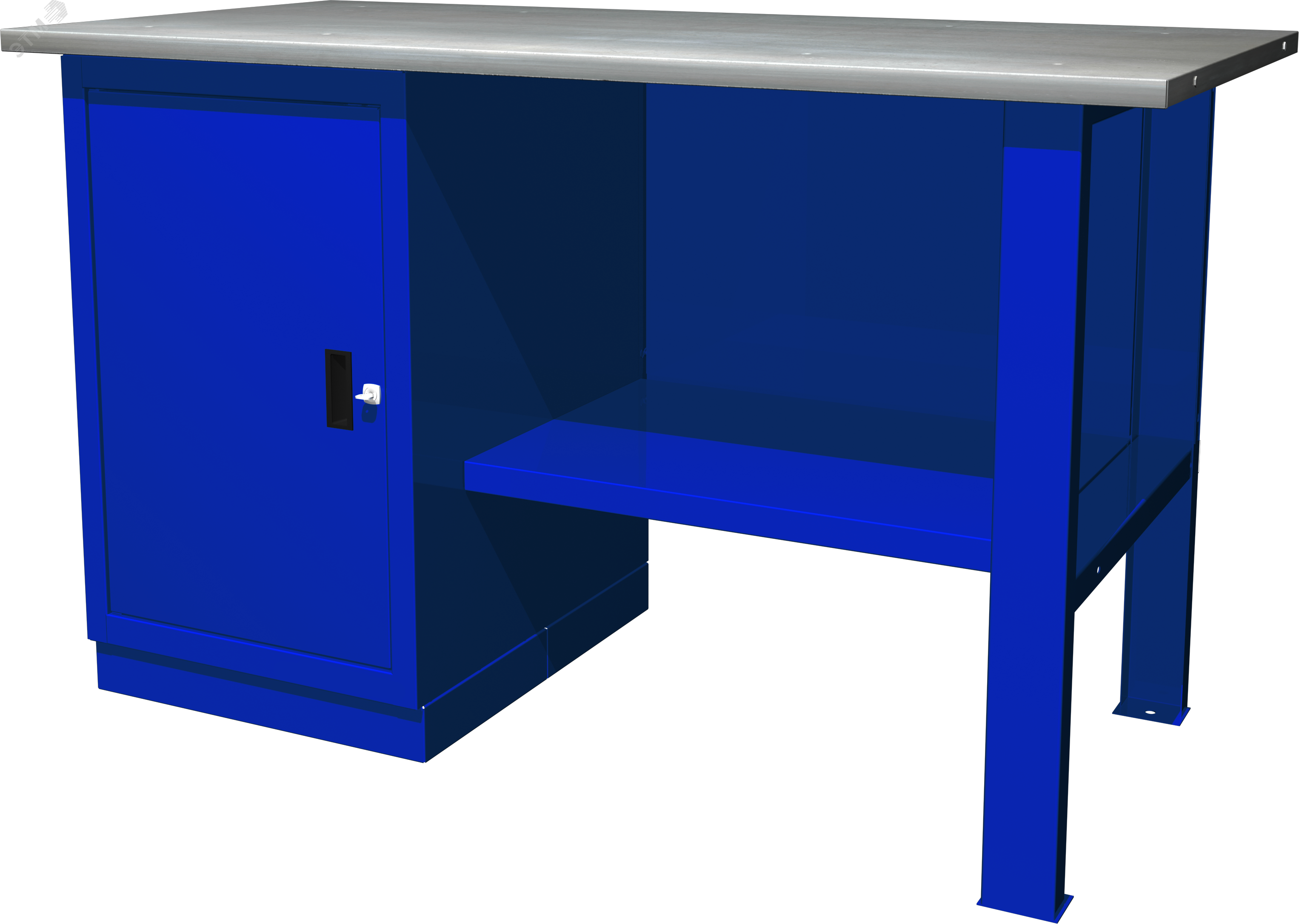 OWB1-10 Верстак с одной тумбой, тумба с 1 дверцей,1390х686х820 мм