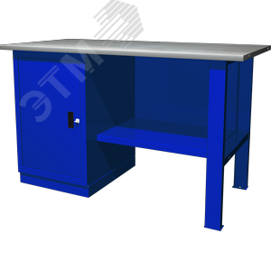 OWB1-10 Верстак с одной тумбой, тумба с 1 дверцей,1390х686х820 мм