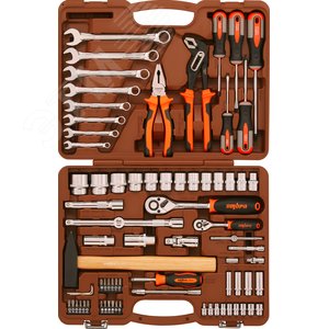 OMT77S Набор инструмента универсальный 1/4", 1/2"DR, 77 предметов