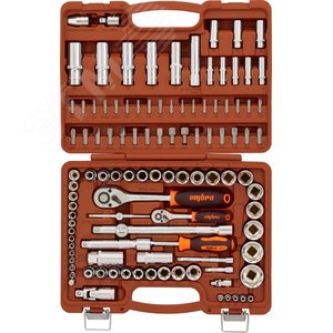 OMT108S Набор инструмента универсальный 1/4", 3/8", и 1/2"DR, 108 предметов