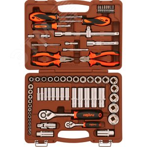 OMT69S Набор инструмента универсальный 1/4", 1/2"DR, 69 предметов