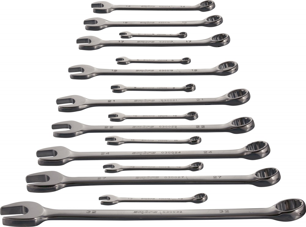 OMT16S Набор ключей гаечных комбинированных в сумке, 8-32 мм, 16 предметов