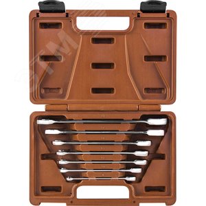 935007 Набор ключей гаечных комбинированных трещоточных SNAP GEAR, 8-19 мм, 7 предметов