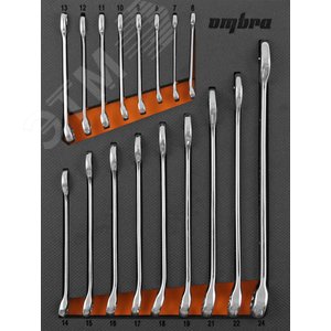 OMT17STE Набор ключей комбинированных 6-24 мм в EVA ложементе 280х375 мм, 17 предметов