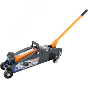 OHT225C Домкрат подкатной 2.5 т. с фиксатором в кейсе, 140-387 мм