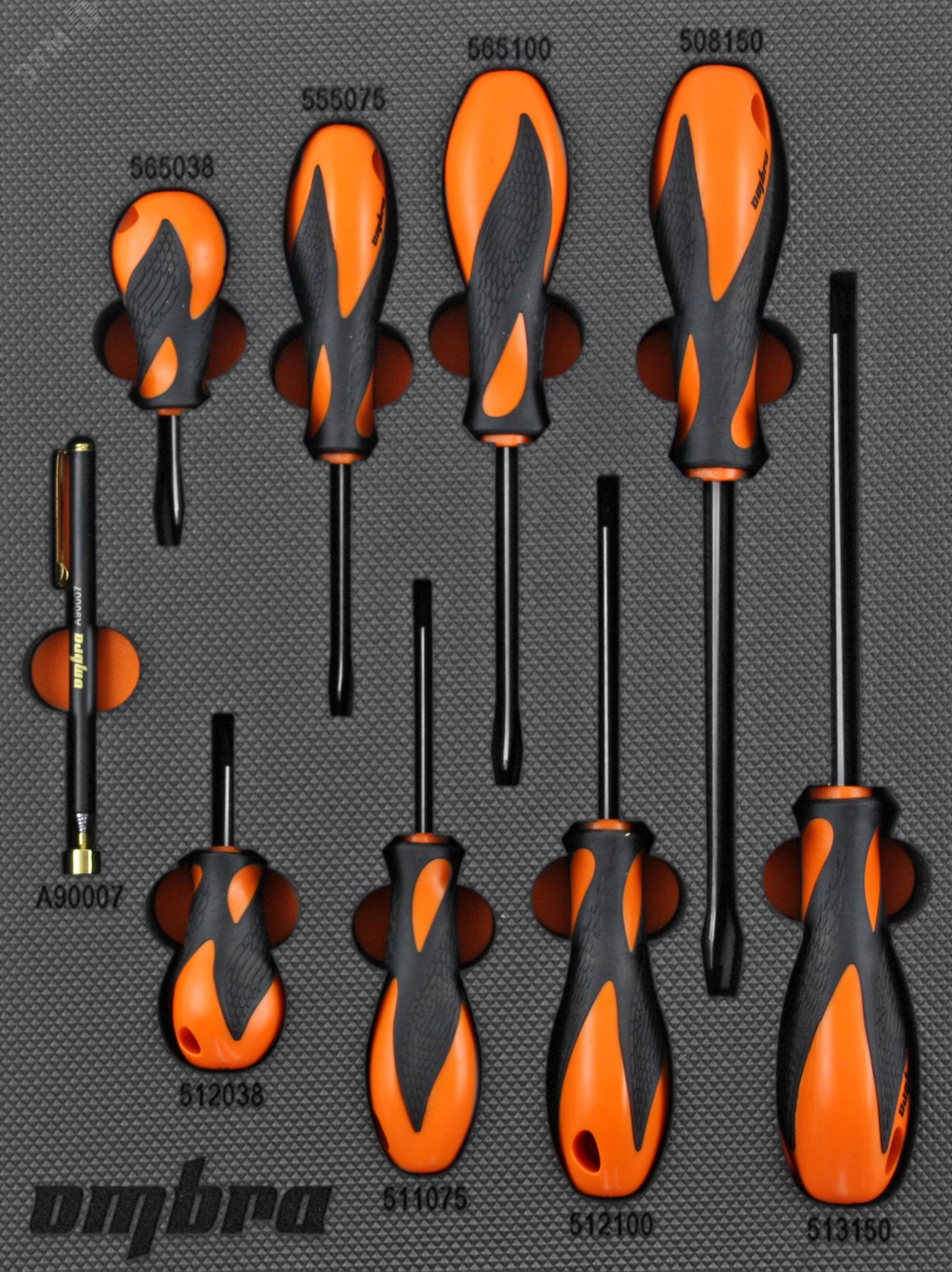 OMT9STE Набор отверток стержневых Basic в EVA ложементе 280х375 мм, 9 предметов