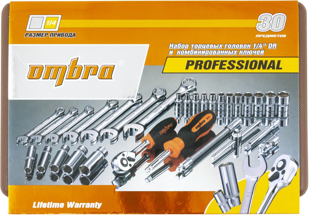 OMT30S Набор инструмента 1/4"DR, 30 предметов