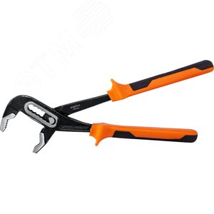 460010 Клещи переставные с коробчатым захватом и двухкомпонентными рукоятками, 250 мм, 0-45 мм