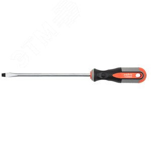 752820 Отвертка стержневая шлицевая ROUND GRIP, SL8x200 мм