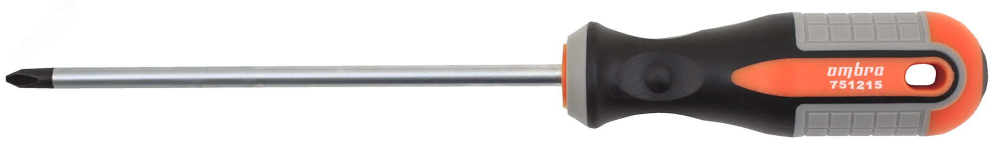 751215 Отвертка стержневая крестовая ROUND GRIP, PH2x150 мм
