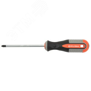 751110 Отвертка стержневая крестовая ROUND GRIP, PH1x100 мм