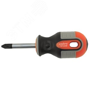 751238 Отвертка стержневая крестовая ROUND GRIP, PH2x38 мм