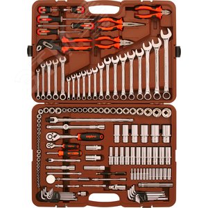 OMT141S Набор инструмента универсальный 1/4", 3/8" и 1/2"DR, 141 предмет