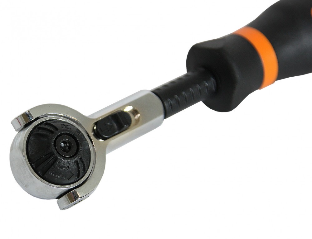 281404 Рукоятка трещоточная 1/4"DR, с шарнирной головкой, 100 зубцов, 180 мм