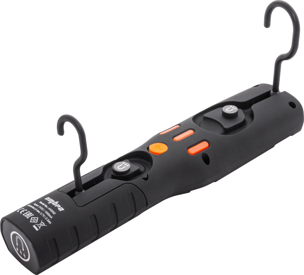 A90062 Фонарь светодиодный аккумуляторный, переносной с световым пучком 500+100 Лм