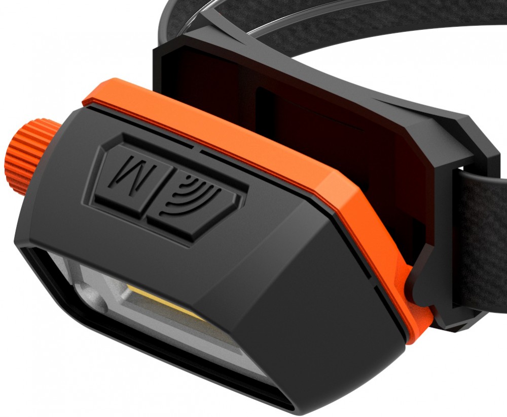 A90063 Фонарь светодиодный аккумуляторный, налобный с сенсором и световым пучком 300 Лм