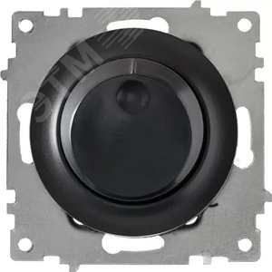 Светорегулятор 600 W для ламп накаливания и галогенных ламп, цвет чёрный (серия Florence)