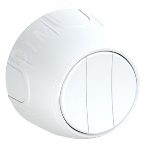 Выключатель тройной  Rotondo, цвет белый