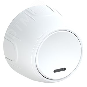 Выключатель одинарный  Rotondo с подсветкой, цвет белый