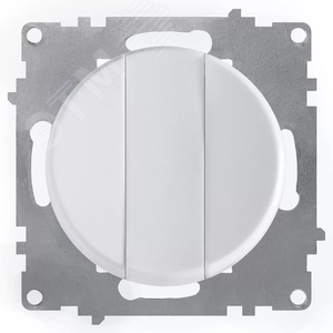 Выключатель тройной, цвет белый (серия Florence)