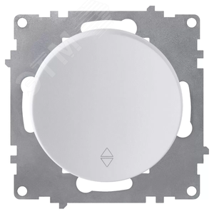 Переключатель одинарный, цвет белый (серия Florence)