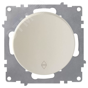 Переключатель одинарный, цвет бежевый (серия Florence)