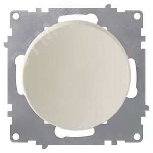 Выключатель одинарный с самовозвратом, цвет бежевый (серия Florence)