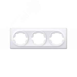 Рамка тройная, цвет белый (серия Florence)