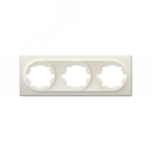 Рамка тройная, цвет бежевый (серия Florence)