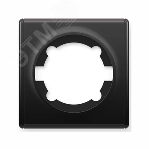 Рамка одинарная, цвет чёрный (серия Florence)